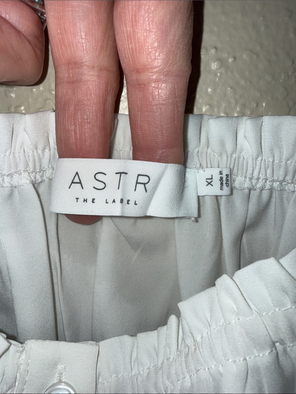 ASTR The Label White Square Neck‎ Puff Sleeve Peplum Blouse Coquette Cottagecore - Picture 4 of 9